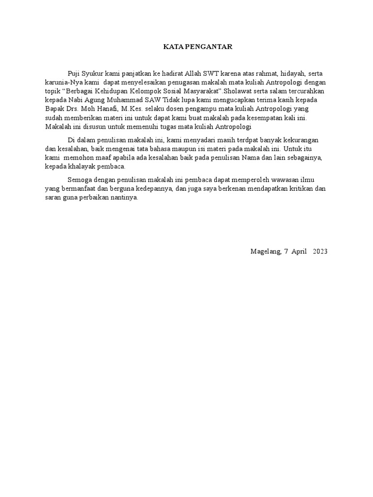 Latar Belakang Dan Pendahuluan | PDF