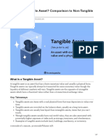 What Is A Tangible Asset Comparison To Non-Tangible Assets