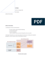 B. Service Encounter Stage: - Servuction Model