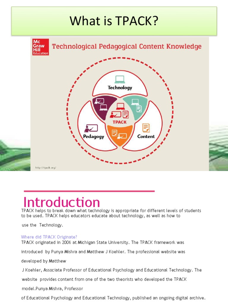 TPACK | Download Free PDF | Pedagogy | Educational Technology