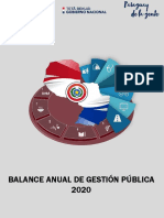 Balance Anual de Gestión Pública 2020