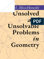 Meschkowski - Unsolved and Unsolvable Problems in Geometry