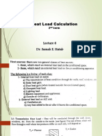 Heat Load Calculation: Dr. Samah E. Hatab