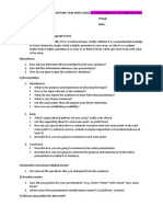 Technical Oral Presentation - Outline Task Sheet With Student Info