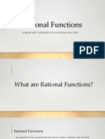 Rational Functions: Domain and X-Intercepts of A Rational Function
