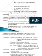 Curs 13 Afecţiuni Metabolice Postpartale La Vaci