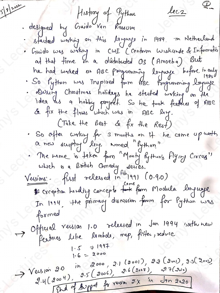 History of Python | PDF
