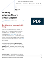 Star Delta Starter - Working Principle, Theory, Circuit Diagram