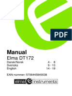 Elma Elma DT172 DK-NO SE EN Manual