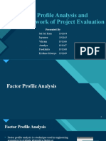 Factor Profile Analysis and Framework of Project Evaluation: Click To Edit Master Title Style