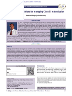 Contemporary Solutions For Managing Class III Malocclusion: Special Article: IOS 50 Year Commemorative Issue