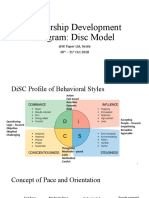 Leadership Development Program: Disc Model: @JK Paper LTD, Sirohi 30 - 31 Oct 2018