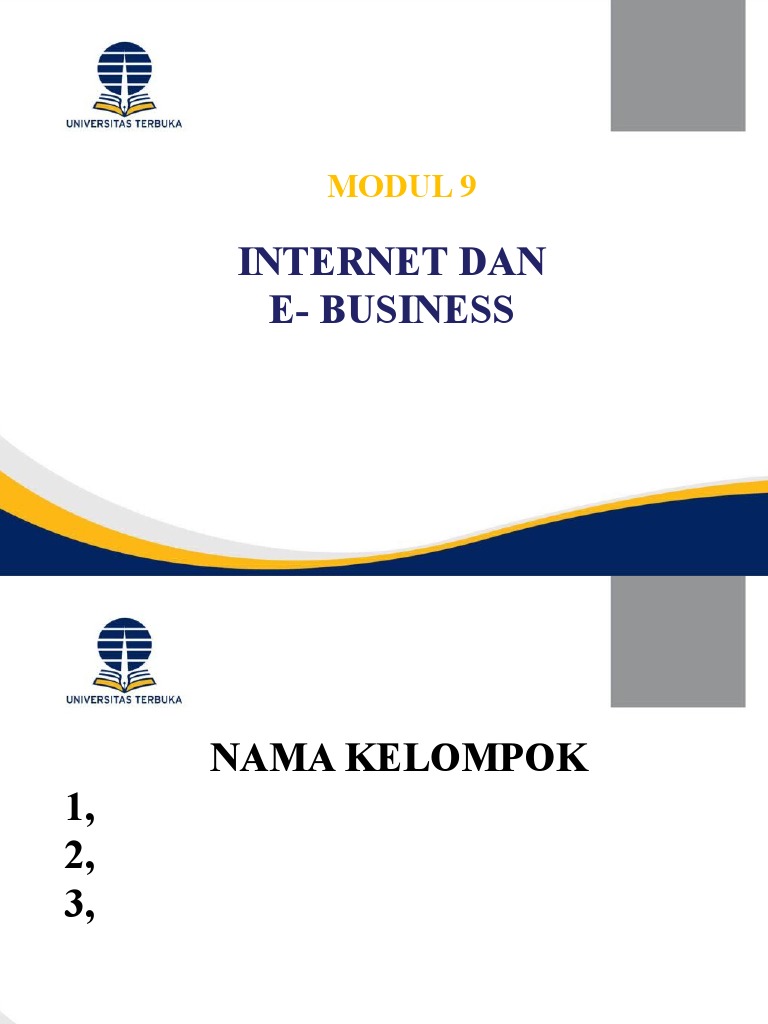 Modul 9: Internet Dan E-Business | PDF
