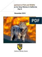 Conservation Plan For Gray Wolves in California - Dec2016