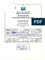 QP-ENG-PRC-008 - QP Procedure For Site Acceptance Test - Rev 00
