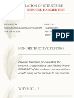 Rehabilation of Structure: Topic: Rebound Hammer Test