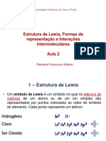 Estrutura de Lewis, Formas de Representação e Interações Intermoleculares Aula 2