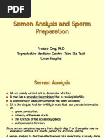 Semen Analysis and Sperm Preparation Semen Analysis and Sperm Preparation Semen Analysis and Sperm Preparation