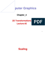 CG Graphics 2D Transformations Scaling Reflection