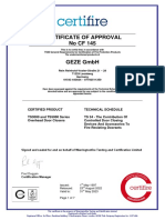 GEZE Zertifikat EN 759072