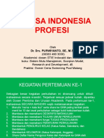 Bahasa Indonesia Profesi