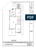 Ground Floor Plan: Plan For Proposed Consrtuction of Ground Floor Residential Belons To Smt. Tara Ramesh, Tangali