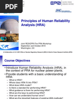 HRA Human Reliability Analysis