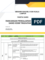 Rancangan Pengajaran Tahunan Sains KSSM Tingkatan 4 2023: SMK Dato' Ibrahim Yaacob, 51200 Kuala Lumpur Panitia Sains