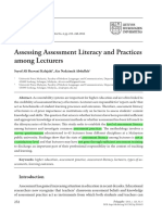 Assessing Assessment Literacy and Practices Among Lecturers: Seyed Ali Rezvani Kalajahi, Ain Nadzimah Abdullah
