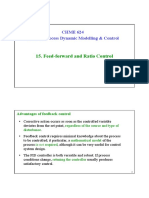 Feed-Forward and Ratio Control: CHME 624 Advance Process Dynamic Modelling & Control