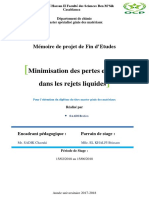 Minimisation Des Pertes en P O Dans Les Rejets Liquides: Mémoire de Projet de Fin D'etudes