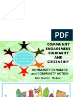 Community Engagement, Action and Dynamics