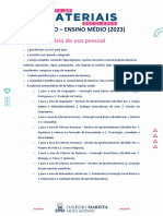 Material Diário de Uso Pessoal: 1º Ano - Ensino Médio (2023)