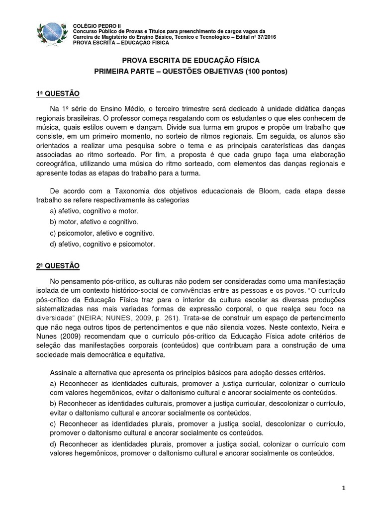 PROVA_ESCRITA_DE_EDUCACAO_FISICA_-_FORMATACAO_FINAL__13122016 | PDF ...