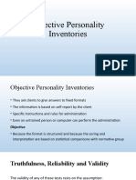 @ 2 Objective Personality Inventories