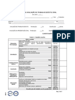 Avaliação de Trabalho Acadêmico