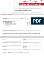 Footscray Enrolment Enquiry Form
