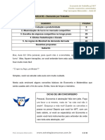 Demanda por Trabalho e Produtividade