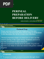 Perineal Preparation Before Delivery: Maria Rosario A. Panganiban RN, RM, Man