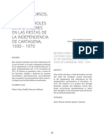 Entre Discursos, Desfiles Y Disfraces: Roles de Las Mujeres en Las Fiestas de La Independencia de Cartagena, 1930 - 1970