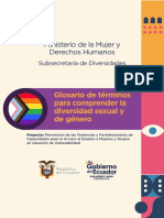 Ministerio de La Mujer y Derechos Humanos: Glosario de Términos para Comprender La Diversidad Sexual y de Género