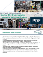 Module 3.3: Urban Logistics Terminals and Consolidation: Unit 3: Fighting Urban Traffic Congestion