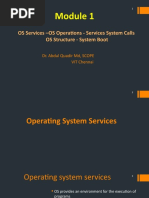 OS Services - OS Operations - Services System Calls OS Structure - System Boot