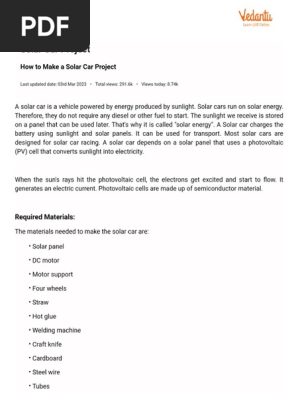 Solar Car Project