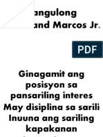 Pangulong Ferdinand Marcos JR