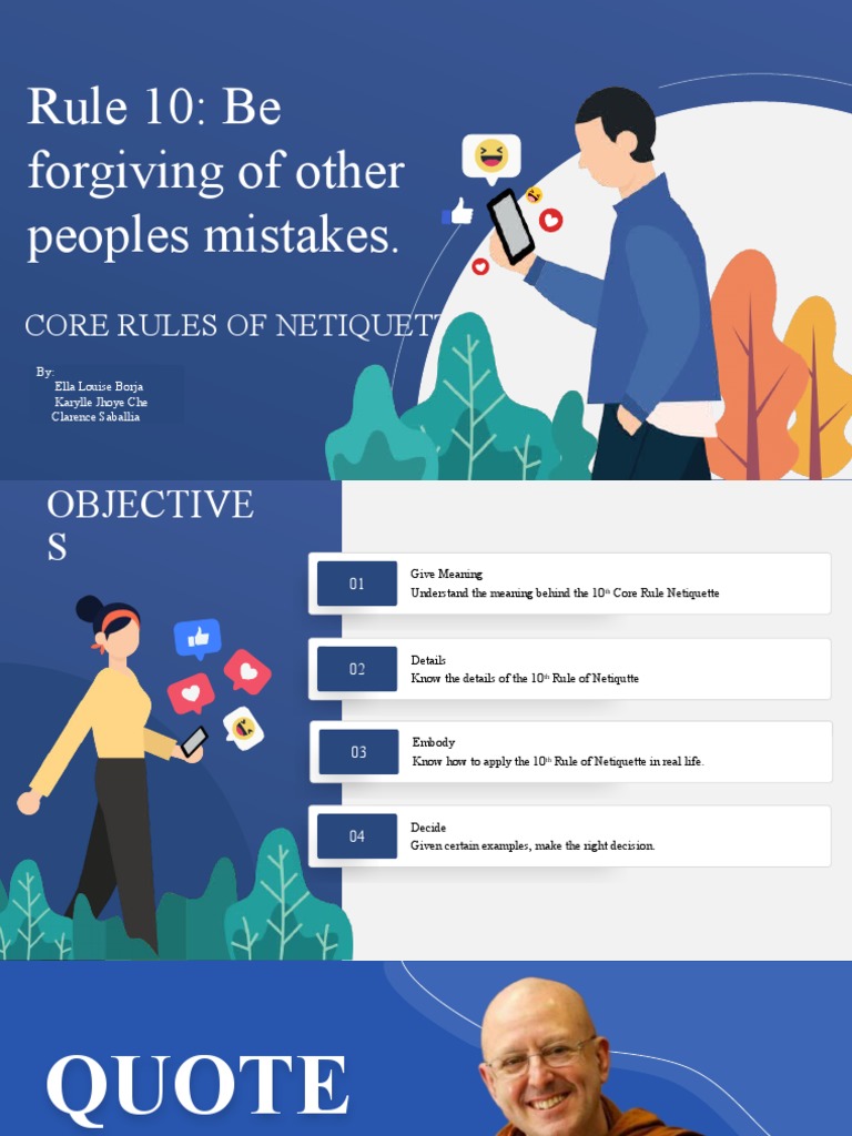 Rule 10: Be Forgiving of Other Peoples Mistakes.: Core Rules of ...