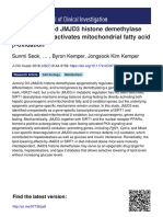 Fasting Induced JMJD3 Histone Demethylase Epigenetically 2018