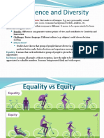 Difference and Diversity: Characteristic