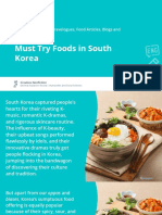 Must Try Foods in South Korea