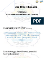 Pengantar Ilmu Ekonomi